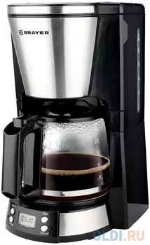 1121BR Кофеварка BRAYER, 1000 Вт, 1,5 л., съемный фильтр, поддержание t