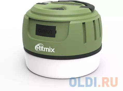 Универсальное зарядное устройство RITMIX RPB-5800LT green+black (5800 мАч,зашита IP65, 4 режима фонаря,USB)
