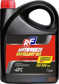 17359N RUSEFF Антифриз ANTIFREEZE EXCELLENT G12 40 (5кг)