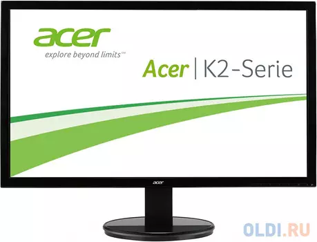 19.5" ACER K202HQLAb , TN, 1366x768, 5 ms 90°/65°, 200nits, VGA, 600:1, VESA 100x100, Glossy Black