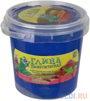 1toy Кинетическая глина, синяя, банка 230гр