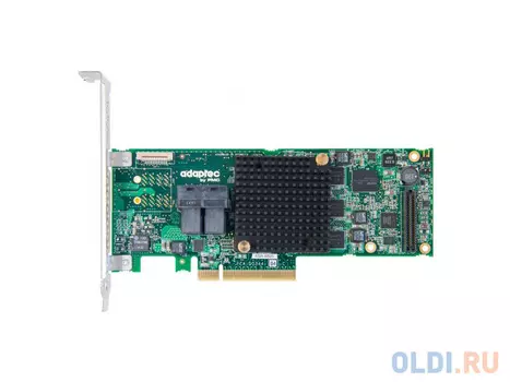 Контроллер Adaptec ASR-8805/1GB Cache SGL (2277500-R) SAS 12Gbps, PCIE3.0 x8, MD2, RAID 0/1/10/5/50/6/60, 8 ports (2xSFF8643 HD mini-SAS), Каб.отдельн