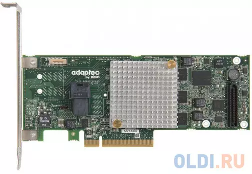 Контроллер Adaptec ASR-8405/1GB Cache SGL (2277600-R) SAS 12Gbps, PCIE3.0 x8, MD2, RAID 0/1/10/5/50/6/60, 4 ports (1xSFF8643 HD mini-SAS), Каб.отдельн