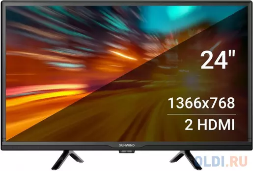 24" Телевизор SunWind SUN-LED24XB203, HD, черный