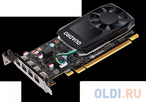 2GB NVIDIA Quadro P620 Half Height (4 mDP) for Precision SFF