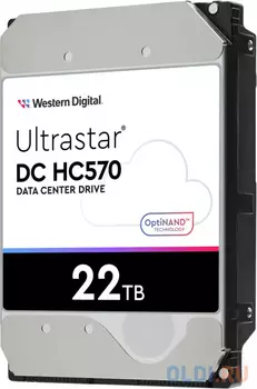 Жесткий диск WD SAS 3.0 22TB 0F48052 WUH722222AL5204 Server Ultrastar DC HC570 512E (7200rpm) 512Mb 3.5"