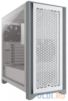 4000D Airflow Tempered Glass Mid-Tower, White CC-9011201-WW