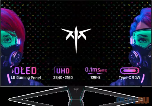 42 KTC G42P5 White (with stand) (OLED, 3840x2160, HDMI+HDMI+DP+Type C 90W, USB 3.0 (1 in/2 out), 0.1 ms, 178°/178°, 450 cd/m, 135000:1, 138H