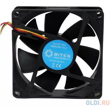 5bites Вентилятор FB8025B-12L3 80X25 / BALL / 2000RPM / 3P