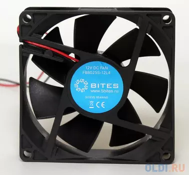 5bites Вентилятор FB8025S-12L4 80X25 / SLEEVE / 2000RPM / 4P