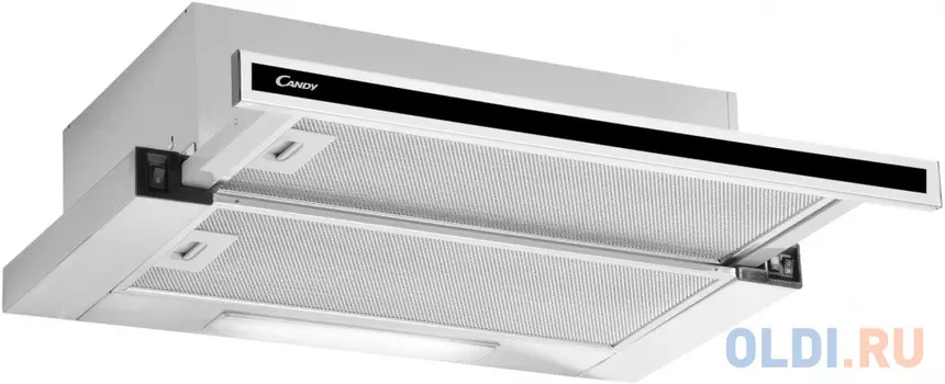 60 см, встраиваемая с выдвижной кареткой, 60 х 17.5 х 30 см, 420 м3/ч, 56 дБ, нерж.