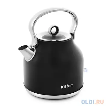 671-2-КТ Чайник Kitfort Мощность: 1850–2200 Вт.Емкость: 1,7 л.Длина шнура: 0,78 м.чёрный