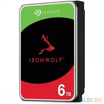 6TB Seagate Ironwolf (ST6000VN006) {SATA 6.0Gb/s, 5400 rpm, 256mb buffer, 3.5",для NAS}