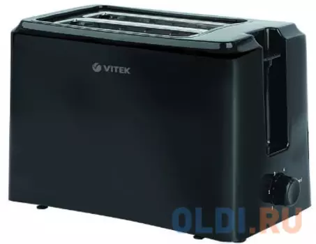 7159-VT(BK) Тостер VITEK Мощность 750 Вт. Тостер на 2 ломтика.Длина сетевого шнура 0,75 м