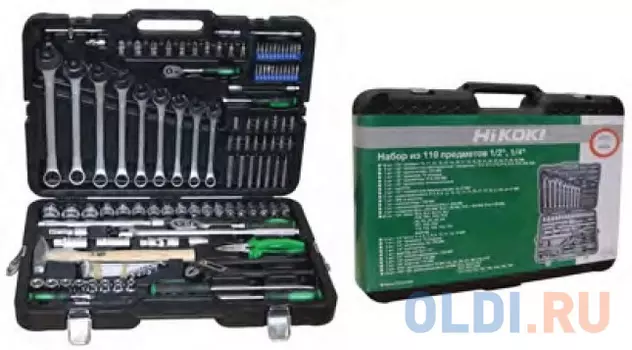 774023-Набор инструмента 1/2", 1/4" 119 предметов HIKOKI