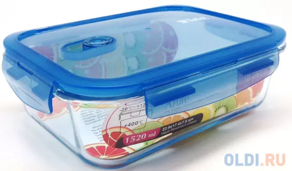 8102-TR Контейнер для продуктов TalleR Жаропрочный, для хранения продуктов 640 мл, 18,0*13,4*6,4 см