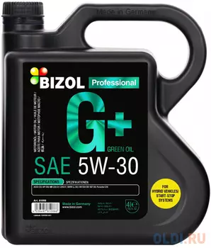 81086 BIZOL Синт. мот.масло Green Oil+ 5W-30 (4л)