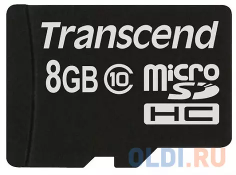 8GB Карта памяти MicroSDHC Class 10 MLC Industrial Transcend