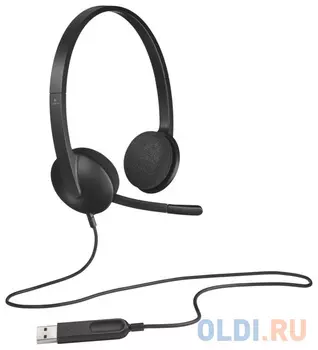 Гарнитура Logitech Stereo Headset H340 черный 981-000475/981-000509