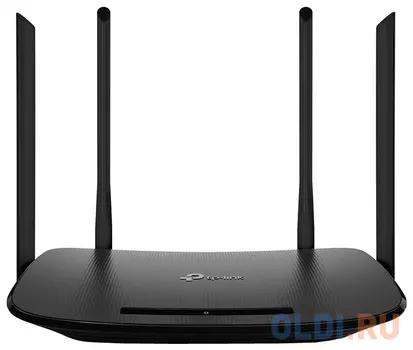 AC1200 Wi-Fi VDSL/ADSL Modem Router, 802.11ac/a/n/g/b, 867Mbps at 5GHz + 300Mbps at 2.4GHz, 4 FE ports, 4 fixed antennas, Tether App, VPN Server, Clo