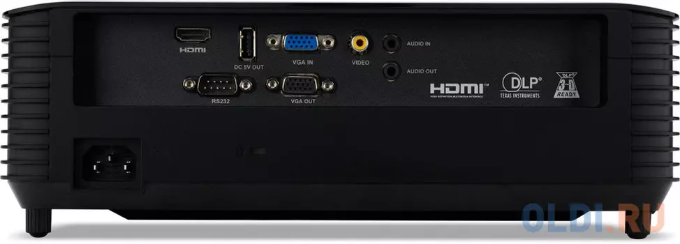 Acer projector X129H, DLP, XGA, 4800 Lm, 20000:1, EMEA, 2.7 Kg, EURO Power (replace MR.JR811.00Y, MR.JTH11.00Q, X128HP)