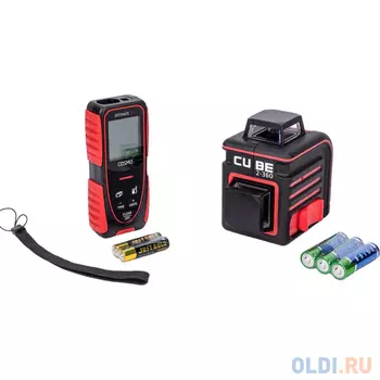 ADA Комплект лазерный уровень cube 2-360 basic edition + дальномер лазерный cosmo 70 А00701