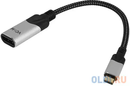 Aдаптер/ Aдаптер USB 3.1 Type-Cm --> DP A(f) 8K@60Hz, 0.15m ,Alum ,VCOM 