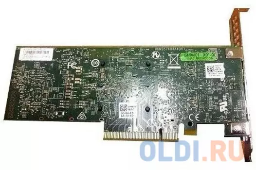 Адаптер Dell Dual port Broadcom 57416 10Gbit Base-T PCIe FP for 14G (540-BBUO)