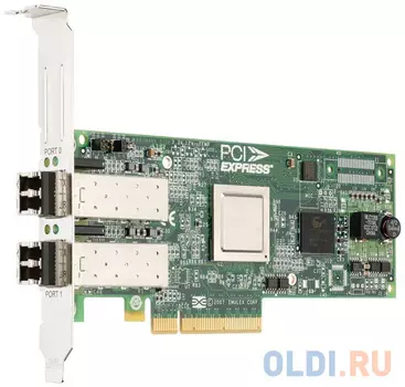 Адаптер Dell Emulex LPe12002 Dual Channel 8Gb PCIe Host Bus Low Profile (406-BBHB)