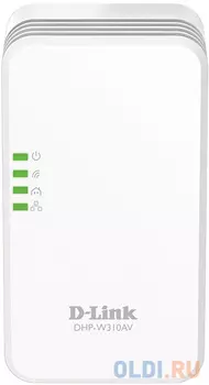 Адаптер/ DHP-W310AV Powerline AV500 Wi-Fi N300 Adapter, 1000Base-T LAN