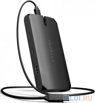 Адаптер Ethernet (RJ-45) VGA HDMI USB Type C Satechi ST-UCMBAK круглый черный