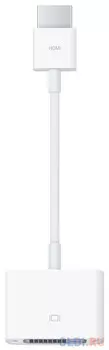 Адаптер HDMI DVI Apple MJVU2ZM/A круглый белый