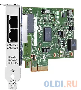 Адаптер HP Ethernet 1Gb 2P 361T Adptr 652497-B21