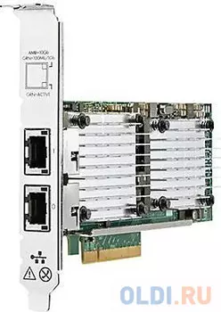 Адаптер HP Ethernet Adapter 530T 2x10Gb PCIe2.0 Broadcom for Gen8/Gen9-servers 656596-B21