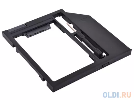 Адаптер оптибей Espada SS90 (optibay, hdd caddy) SATA/miniSATA (SlimSATA) 9мм для подключения HDD/SSD 2,5” к ноутбуку вместо DVD