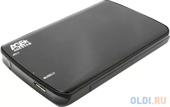 AgeStar 3UB2A12-6G (BLACK) USB 3.0 Внешний корпус 2.5" SATA, алюминий, черный, безвин. констр.