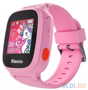 AIMOTO Kid "Единорог" Умные часы-телефон с GPS - Розовый