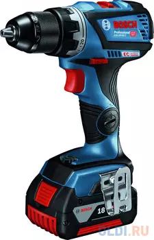 Акк дрель-шуруп BOSCH GSR 18V-60 C (06019G1100) 2x5,0Ач,L-B, 1900 об/мин, БЗП