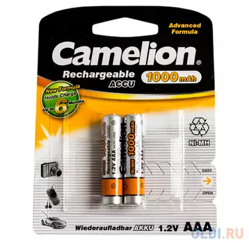 Аккумулятор 1000 мАч Camelion NH-AAA1000BP2 AAA 2 шт