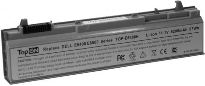 Аккумулятор для ноутбука TopON TOP-E6400 для Dell Latitude E6400, E6410, E6500, E6510, Precision M2400, M4400, M4500