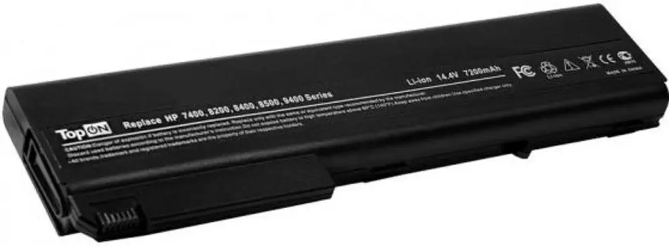 Аккумулятор для ноутбука TopON TOP-NX8200H для HP Compaq 6720T, 7400, 8200, 8400, 8510P, 8510W, 8710P, 8710W, 9400, NC8200