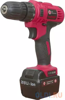 Аккумуляторная дрель КАЛИБР ДА-20 20В 2Ач Li-Ion 30Нм 1250об/мин