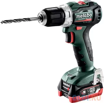 Аккумуляторная дрель-шуруповерт METABO PowerMaxx BS 12 BL (601038500) 2х2.0 LiIon,кейс