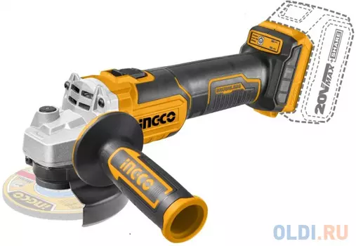 Аккумуляторная угловая шлифмашина 115мм INGCO CAGLI201158 INDUSTRIAL