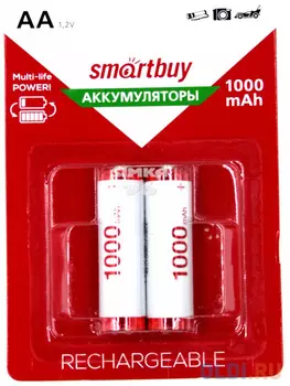 Аккумуляторы 1000 мАч Smart Buy SBBR-2A02BL1000 AA 2 шт