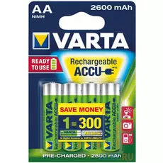 Аккумуляторы 2600 mAh Varta R2U/HR6 AA 4 шт