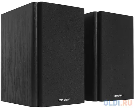 Акустическая система 2.0 CROWN CMS-505 (МДФ, 220V, 50W; управление Volume/Treble/Bass, кнопка включения, Длина кабеля между колонками 1м;Длина аудио-кабеля и питания 2м.,jack out)