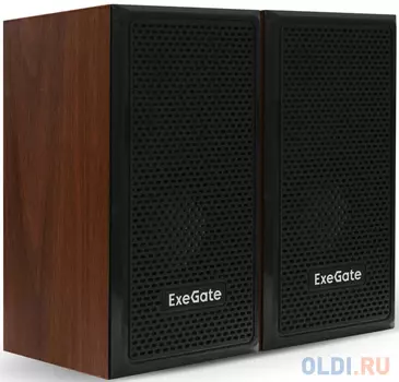 Акустическая система 2.0 ExeGate Tango 312 (питание USB, 2х3Вт (6 Вт RMS), 80-20000Гц, темное дерево, Color Box)