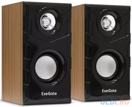Акустическая система 2.0 ExeGate Tango 316 (питание USB, 2х3Вт (6 Вт RMS), 80-20000Гц, светлое дерево, Color Box)