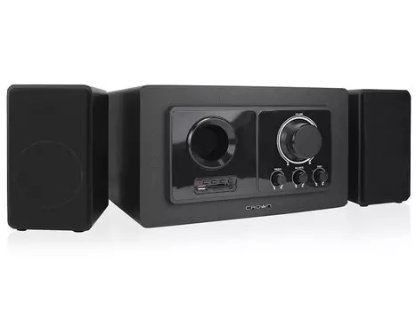 Акустическая система 2.1 Crown CMBS-501 Black 20 Вт + 2х15 Вт / 20 - 20000 Гц / BT / jack 3.5мм, USB / 220V